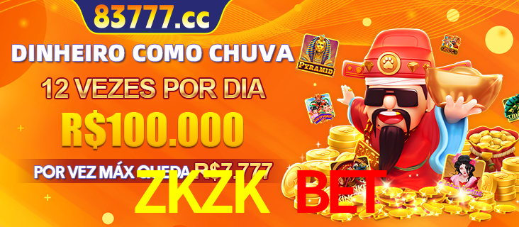 Banner do programa de recompensas Recomende para amigos do ZKZK BET, detalhando os bônus por convidar amigos, com prêmios que chegam a R$288.888.