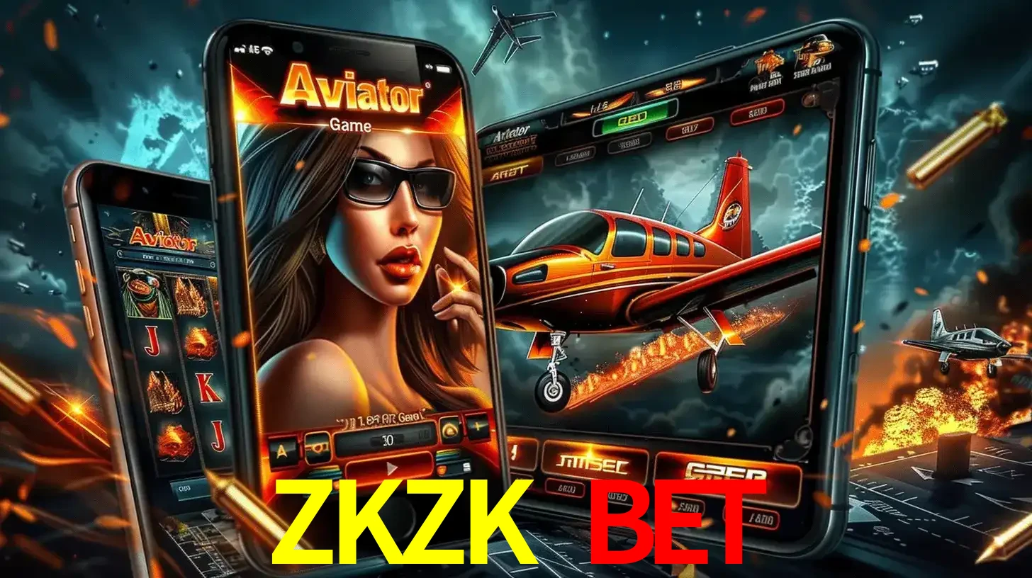 O popular jogo de apostas Aviator exibido em vários celulares e tablets, mostrando a interface emocionante e a ação de voo disponíveis para jogar agora no ZKZK BET.